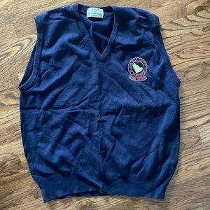 VINTAGE Rolling Hills Country Club Dhahran Saudi Arabia Wool Sweater Vest